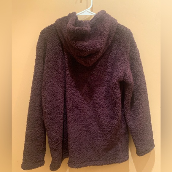 32 Degrees Women's Medium SOFT SHERPA PULLOVER HOODIE Boysenberry NWT - Picture 10 of 12